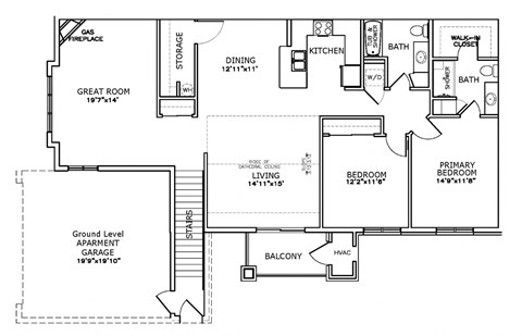 Aero Park Town Home second floor floor plan